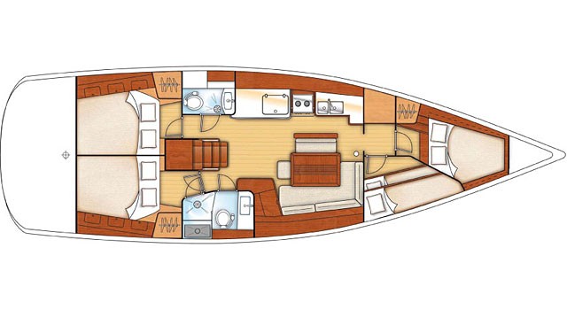 Beneteau Oceanis 46 Grundriss