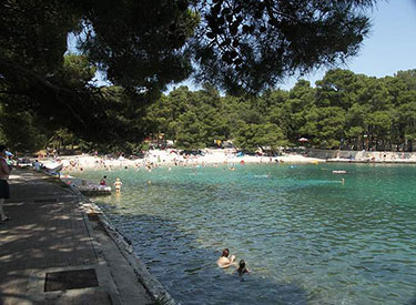 sandy beach - Cikat bay Mali Losinj