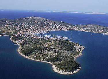 Coast of the island Murter Croatia