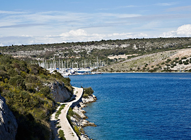 View of the Marina Primosten
