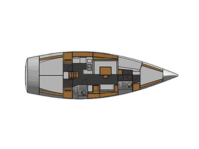 Salona 44 Kroatien plan