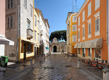 cozy street in Zadar